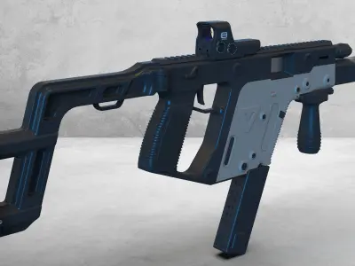 kriss vector suppressor 3D model