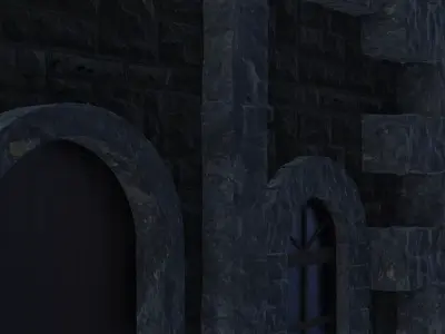 Ancient Ruins With Arches 3D model
