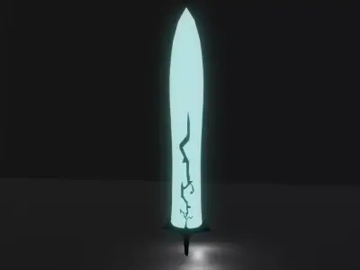 Solo-Leveling Demon King Sword Low-poly 3D model