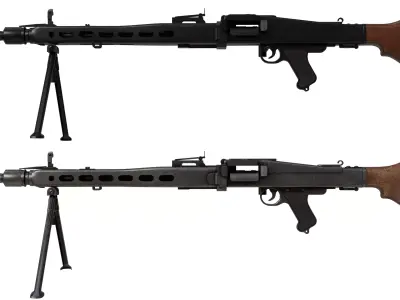 MG3 Machine Gun Low-poly 3D model