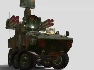 VECO GUARANI P 6X6 BR Low-poly 3D model