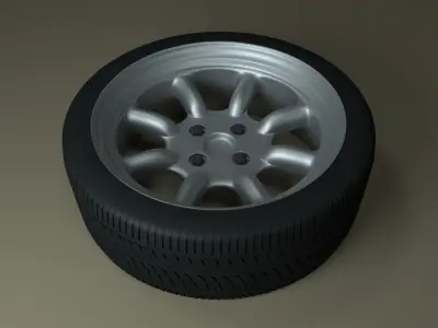 Car Wheel 3D model by vlad-cius
