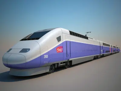 SNCF TGV Duplex Train 3D model