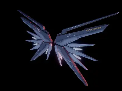 Robot Wings Low-poly 3D model purchase