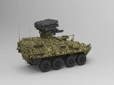 APC Armored Vehicle 3D model
