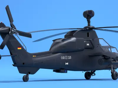 Eurocopter Tiger EC665 Black 3D model