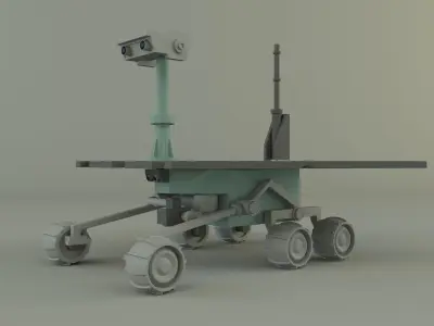 Planetary exploration vehicle 3D model