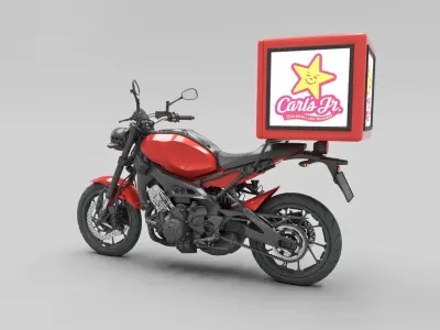 Delivery Motorcycle 3D model