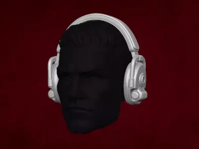 Headphones Collection STL for action figures 3D print model