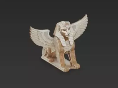 3D Egyptian Sphinx Statue Model 3D print model