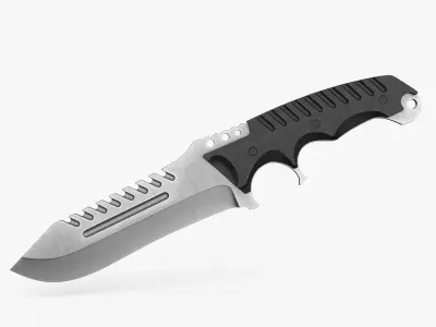 Combat Tactical Knife v1 Low-poly 3D model