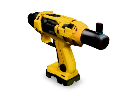 SciFi Cordless Drill Low-poly 3D model