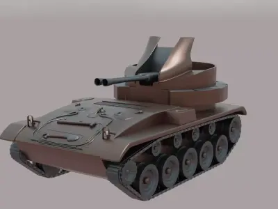 M19A1 Tank Free 3D model purchase