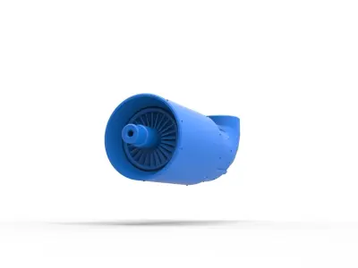 Jet engine 6 Scale 1 to 25 3D print model