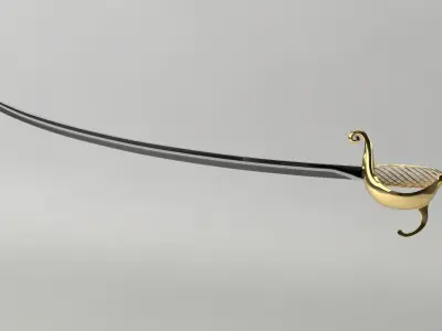 Sword Frazetta Style John Carter Sword 3D model