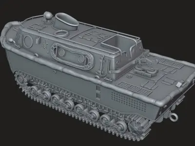 Landwasserschlepper 3D print model
