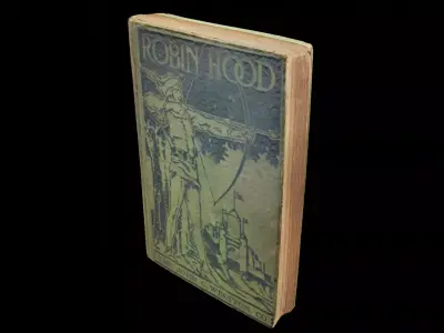 Photo Scan - Antique Book - Robin Hood  Low-poly 3D model