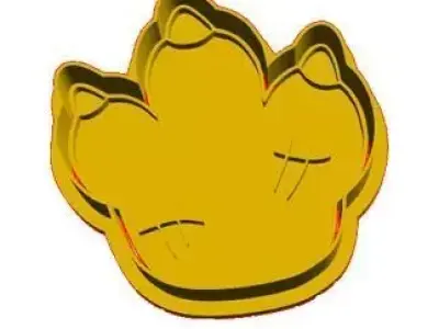 Dino cookie cutter 3D model 7
