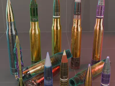 Large Caliber Specialized Ammunition Pack  3D model