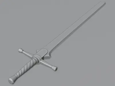 Low Poly stylized Sword Collection Base Mesh  Low-poly 3D model