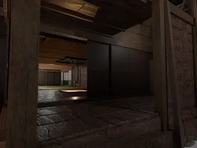 Japanese important cultural properties Ooto house 3D model