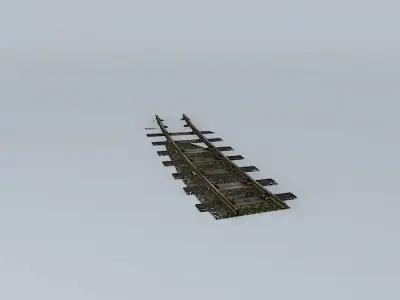 Eco Rail N/Gauge Yard Curve Old Steam Days Free 3D model