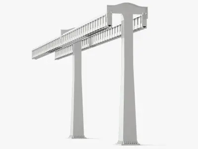 Monorail Track Structure 3D model