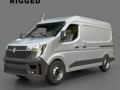 Renault Master Panel Van Free 3D model