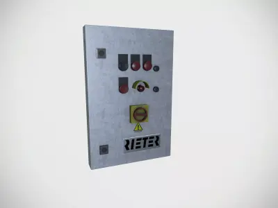 Electric Board 02 Low-poly 3D model