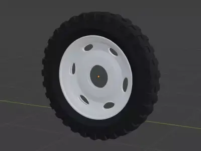 Wheel - Bar Grip - military wheel Free 3D model