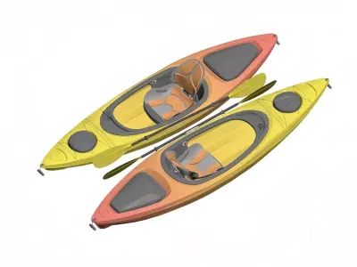Kayak 3D model