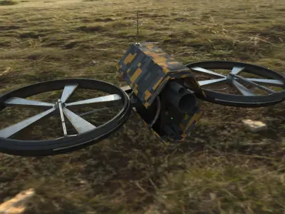 Security Drone Low-poly 3D model purchase