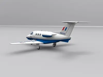 embraer phenom 100 Low-poly 3D model