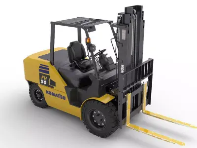 forklift  3D model from CGTrader
