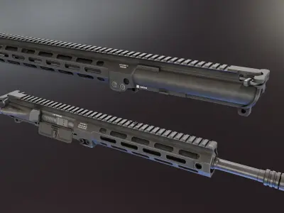 Specwar Upper Receiver Low-poly 3D model