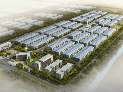 3Dmax fashion city commercial square building 393 3D model