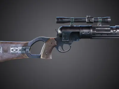 EE-3 Carbine Rifle Low-poly 3D model