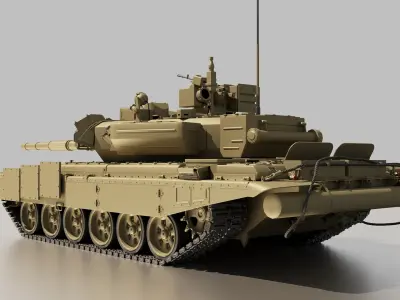 T-90 Tank 3D model buy