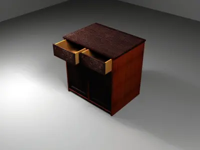Side Box Low-poly 3D model