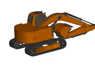 JCB Excavator - Track Excavators  3D model