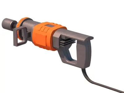 neumatic hammer drill 3D model