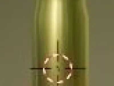 Bullet with dot in middle Free low-poly 3D model