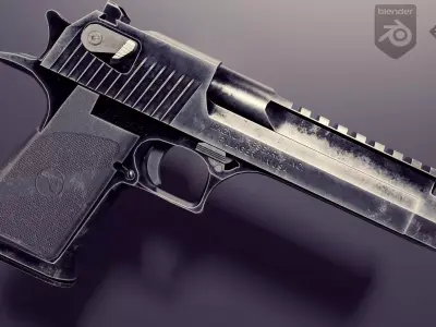 Desert Eagle  Low-poly 3D model purchase
