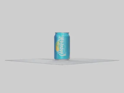 Energy soda model Low-poly 3D model