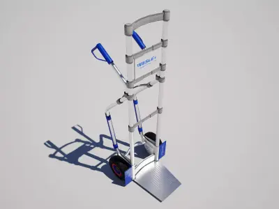  Handtruck Trolley Low-poly 3D model
