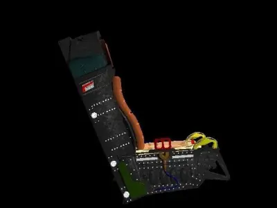 Seat  F-16 Free 3D model