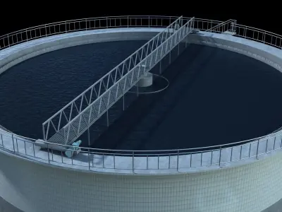 Wastewater Clarifiers 3D model