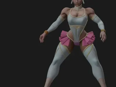 Lady Kerosene Planet X Rigged 3D Model 3D model