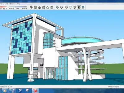 Sketchup Office building OFF9 Free 3D model