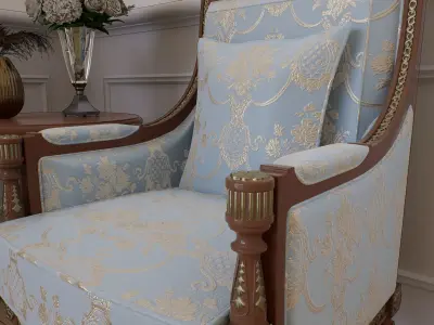 Classic Armchair 3D model